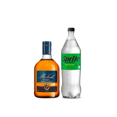 Pisco Mistral Nobel Barrica Tostada 750cc + Sprite Zero 1.5l