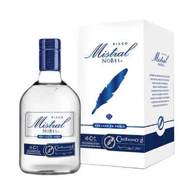 Pisco Mistral Nobel Cristalino 750cc 40°