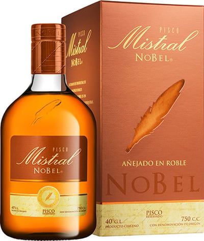 Pisco Mistral Nobel Reservado 40° 750cc En Estuche