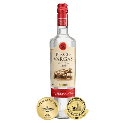 Pisco Peruano Vargas - Quebranta 750ml (destilado de uva)