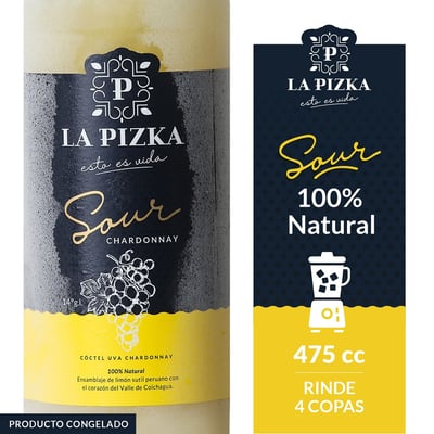 Pisco sour La Pizka chardonnay 475 cc