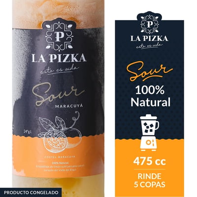 Pisco sour La Pizka maracuyá 475 cc