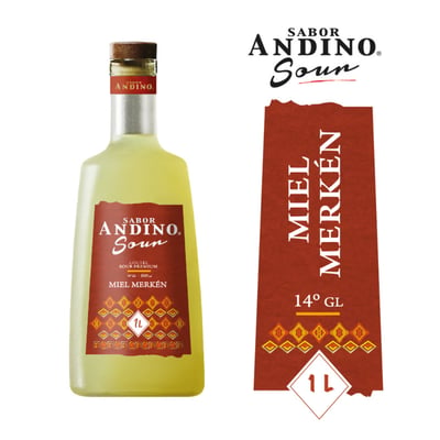Pisco Sour Sabor Andino Miel Merkén 14˚ - 1L