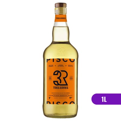 Pisco Tres Erres 35° - Especial Doble Destilado - 1L