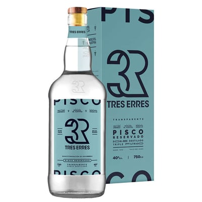 Pisco Tres Erres Transparente 750cc