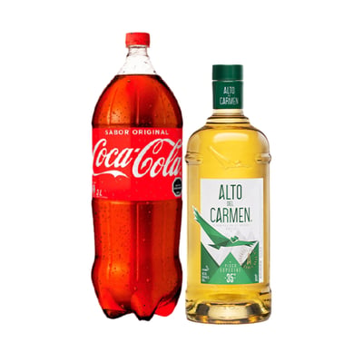 Promo Alto Del Carmen 35° Botella 1lt + Coca Cola 3lt