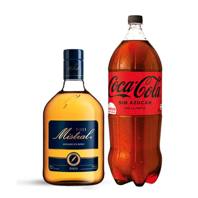 Promo Mistral 35° 750cc + Coca Cola 3l Zero