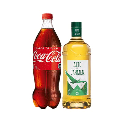 Promo Pisco Alto Del Carmen 1l 35º + Coca Cola 1.5l