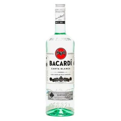 Ron Bacardi Carta Blanca 980cc 40° Alc.