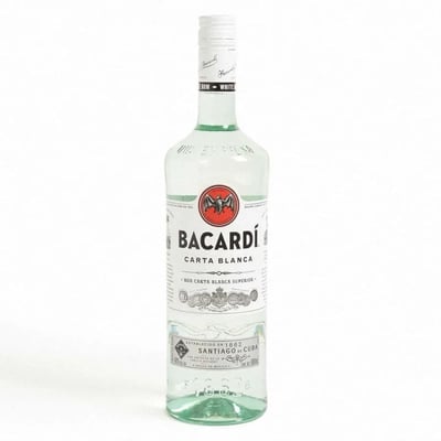 Ron blanco Bacardi superior botella 980 cc