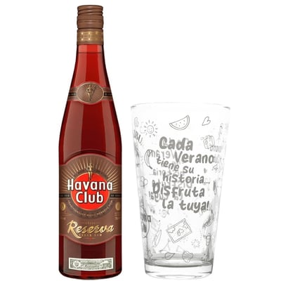Ron Havana Añejo Reserva 700cc + Vaso Havana