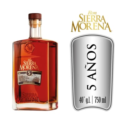 Ron Sierra Morena Añejo 5 Años - 750ml
