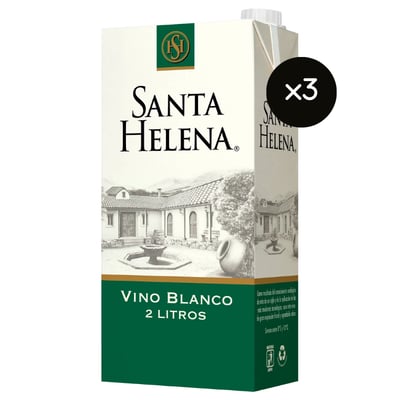Santa Helena Vino Blanco Caja 2L x3 ($3.590 c/u)
