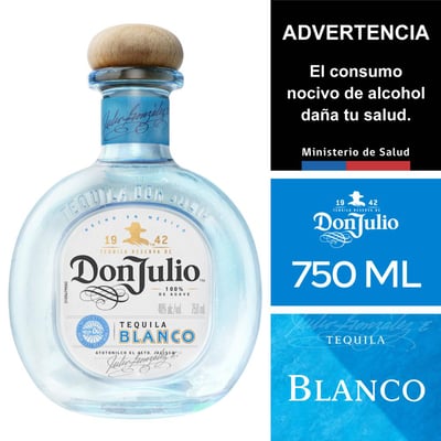 Tequila blanco Don Julio botella 750 cc