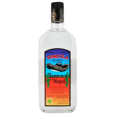 Tequila Sombrero Negro Blanco 750cc