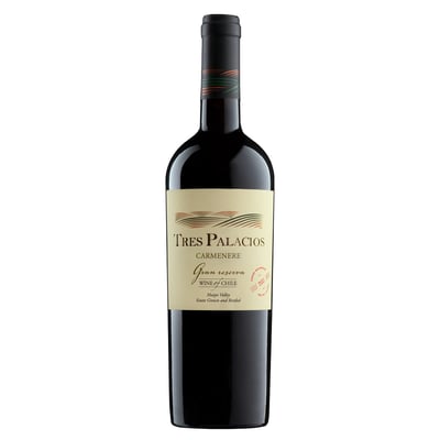 Tres Palacios Gran Reserva Carmenere 750 Ml