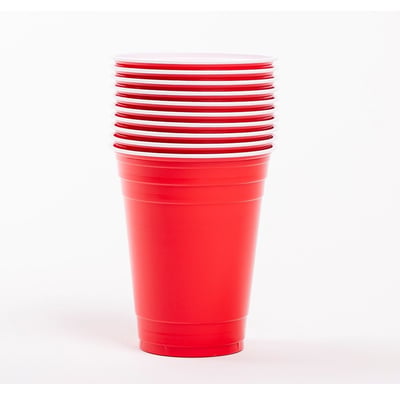 Vasos Ely color rojo 10 un de 500 cc
