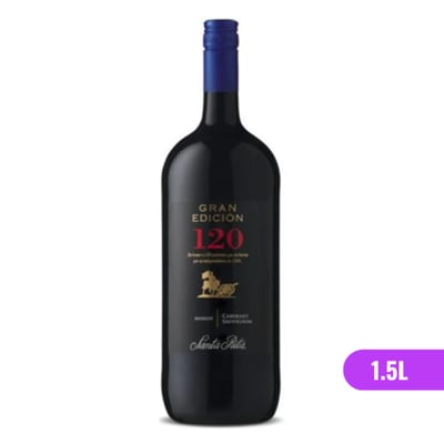 Vino 120 Gran Edición Botellón - CS/Merlot - 1.5L