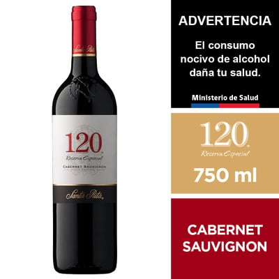 Vino 120 Reserva Especial Cabernet Sauvignon 750 Ml.