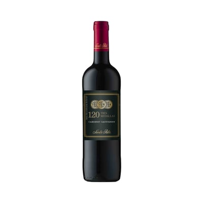 Vino 120 Tres Medallas Cabernet Sauvignon Botella 700cc