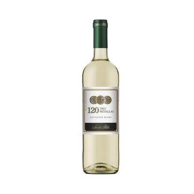 Vino 120 Tres Medallas Sauvignon Blanc Botella 700cc