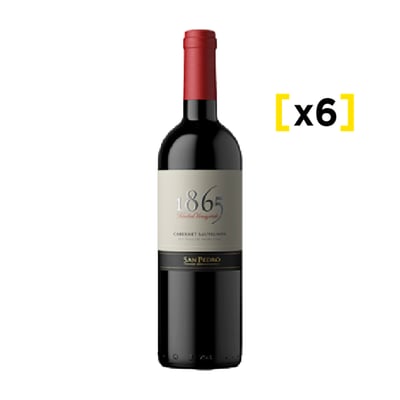 Vino 1865 Cabernet Sauvignon Botella 750cc X6