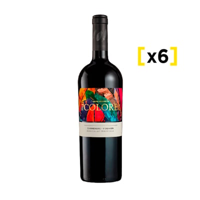 Vino 7 Colores Gran Reserva Carmenere-viognier Botella 750cc X6