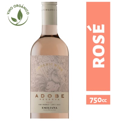 Vino Adobe Orgánico Reserva - Rosé - 750ml