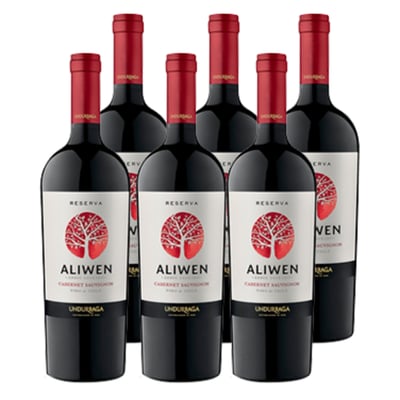 Vino Aliwen Cabernet Sauvignon Botella 750cc X6
