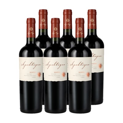 Vino Apaltagua Reserva Malbec Botella 750cc X6
