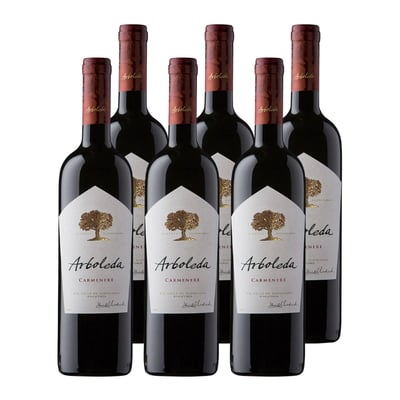 Vino Arboleda Carmenere 750cc x6 ($8.990 c/u)
