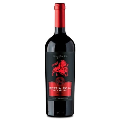 Vino Bestia Roja Gran Reserva Merlot 750cc