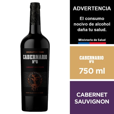 Vino Cabernario N°8 Cabernet Sauvignon 750 Ml.
