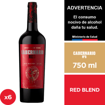 Vino Cabernario Red Blend 13,5° 6 X 750 Ml.