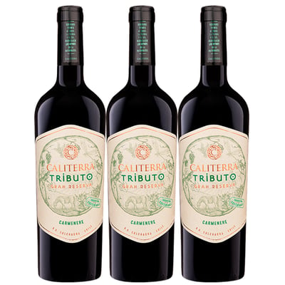 Vino Caliterra Tributo Carmenere Botella 750cc X3