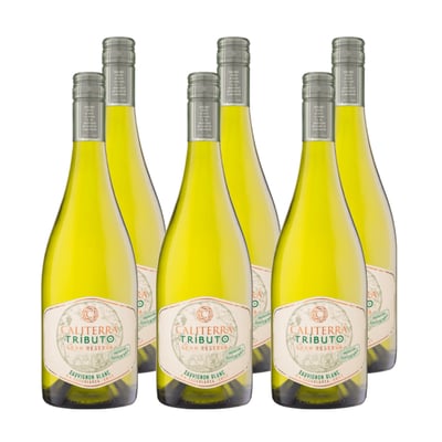 Vino Caliterra Tributo Gran Reserva Sauvignon Blanc 750cc x6 ($5.290 c/u)