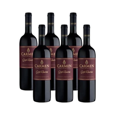 Vino Carmen Gran Reserva Cabernet Sauvignon Botella 750cc X6