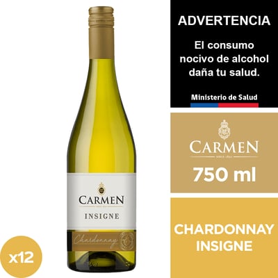 Vino Carmen Insigne Chardonnay 12 X 750 Ml.