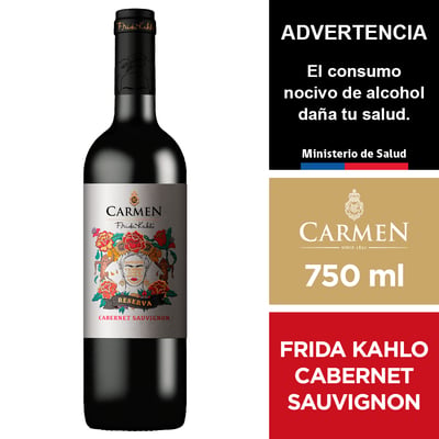 Vino Carmen Reserva Frida Kahlo Cabernet Sauvignon 750 Ml.