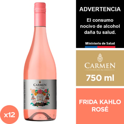 Vino Carmen Reserva Frida Kahlo Rosé 12 X 750 Ml.