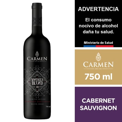Vino Carmen Vintages Blend Iii Cabernet Sauvignon 750 Ml.