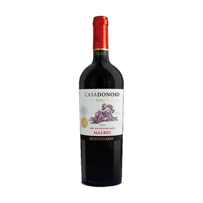 Vino Casa Donoso Bicentenario Gran Reserva Malbec Botella 750cc