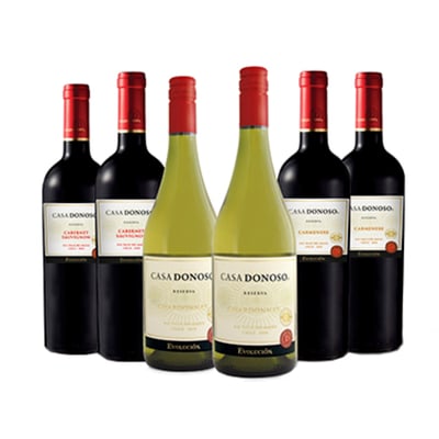 Vino Casa Donoso Pack 6 Reserva Evolución
