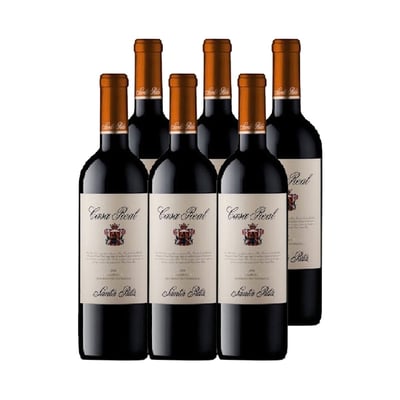 Vino Casa Real Carmenere Botella 750cc X6