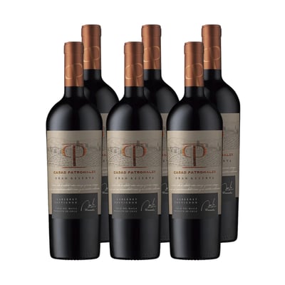 Vino Casas Patronales Gran Reserva Cabernet Sauvignon x6 ($5,890 c/u)