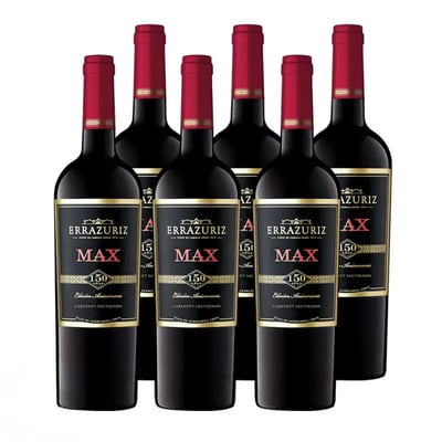 Vino Errazuriz Max Cabernet Sauvignon 750cc x6
