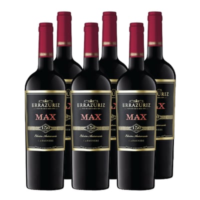 Vino Errazuriz MAX Carmenere 750cc x6