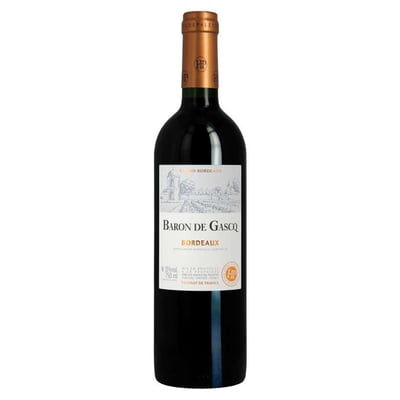 Vino Francés Bordeaux Baron de Gasq Ensamblaje 750cc