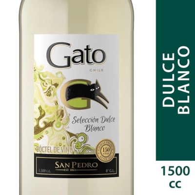 Vino Gato Selección Dulce Botellón - Blanco - 1.5L