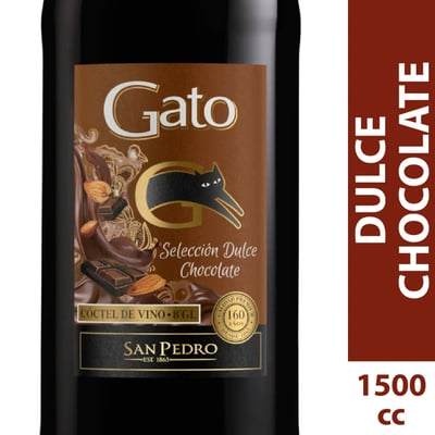 Vino Gato Selección Dulce - Chocolate Botellón 1.5L